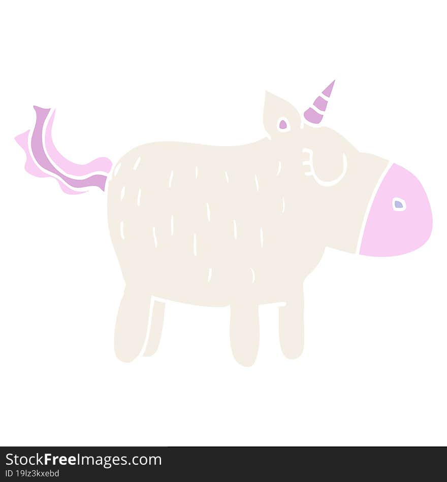 cartoon doodle cute unicorn