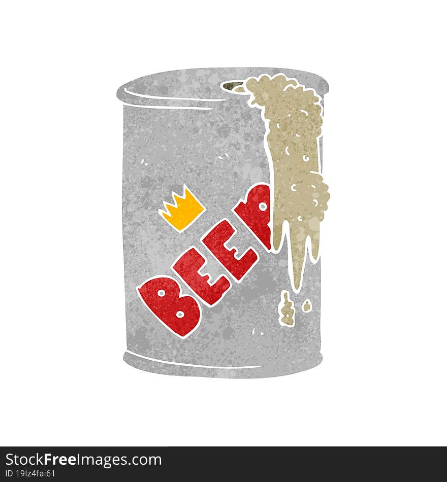 cartoon beer can