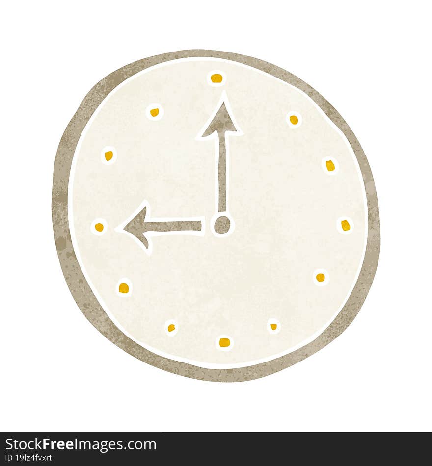 cartoon clock symbol