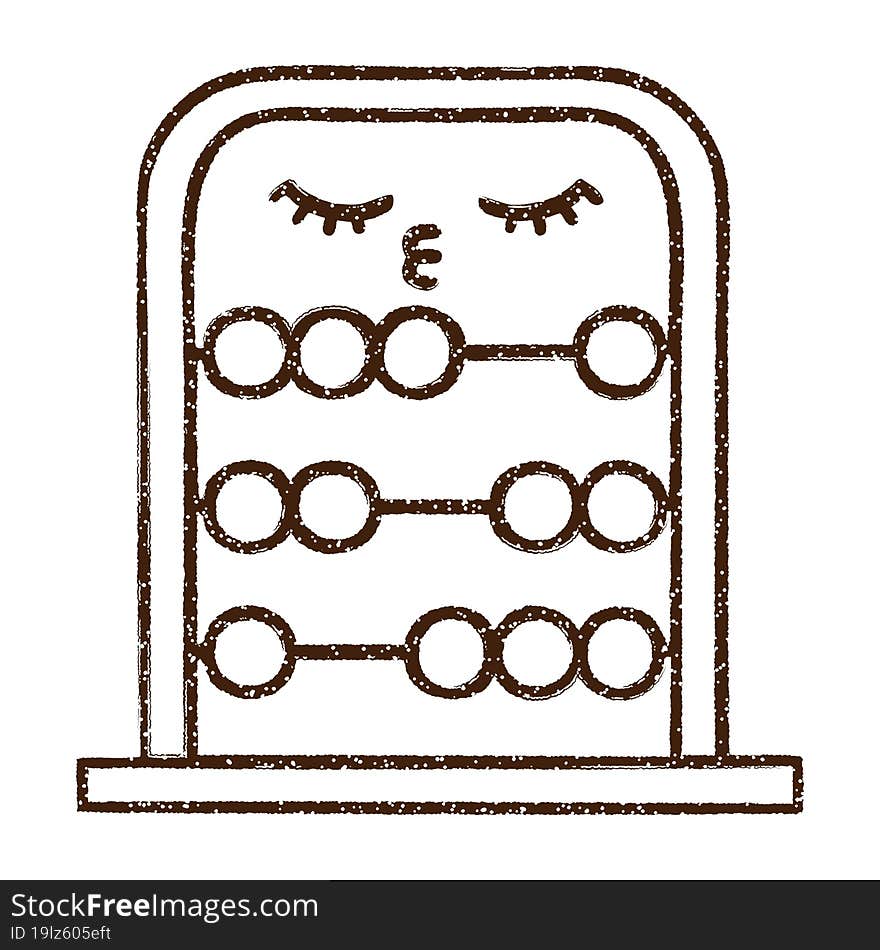 Abacus Charcoal Drawing