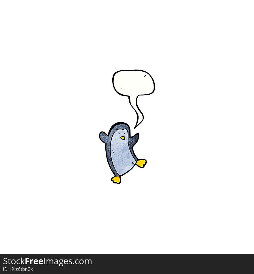 cartoon penguin