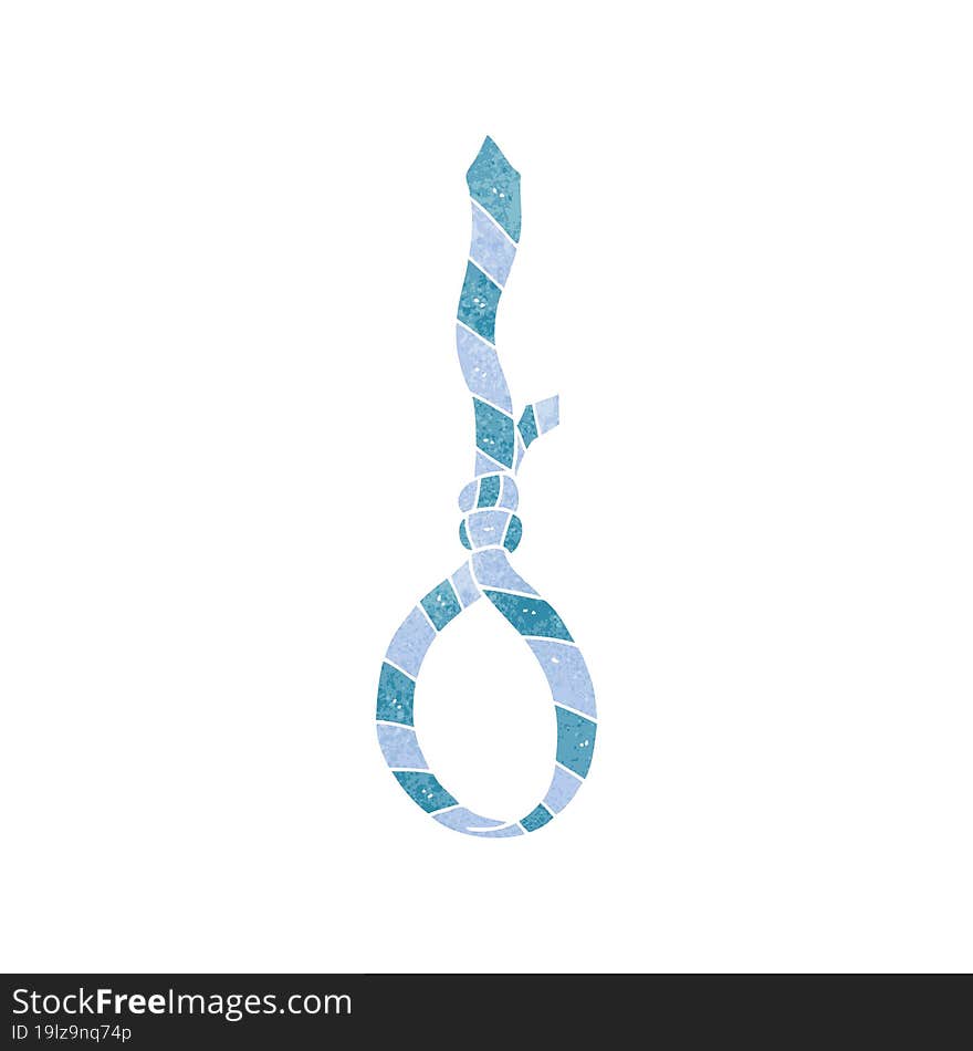 retro cartoon work tie noose