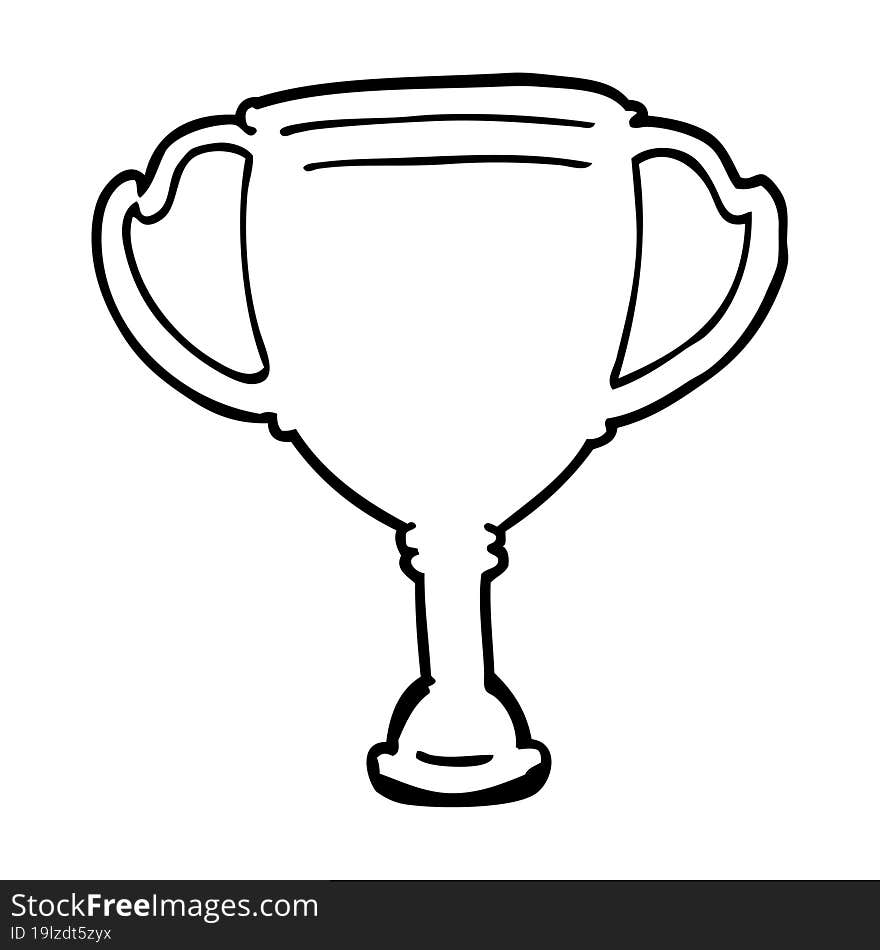 cartoon sports trophy