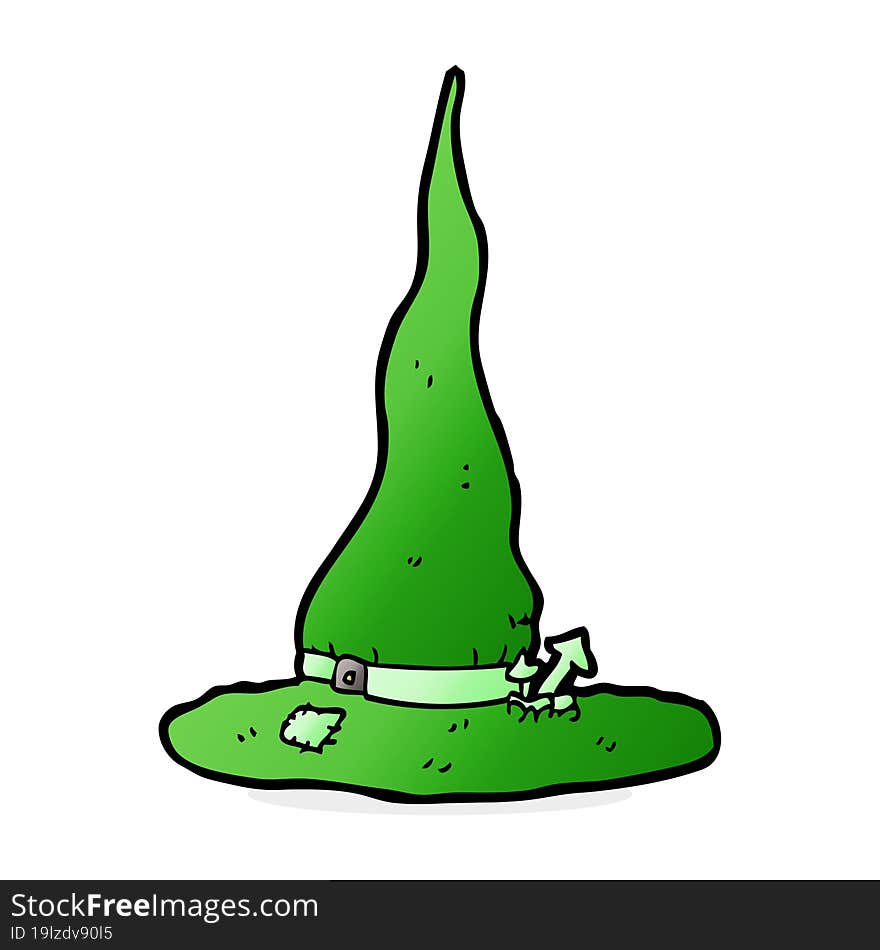 cartoon spooky witches hat