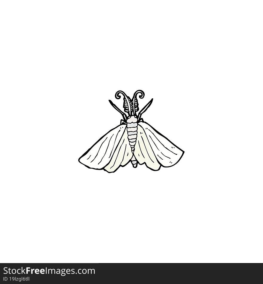 cartoon moth