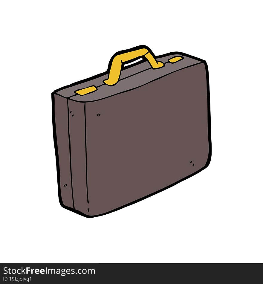 cartoon briefcase