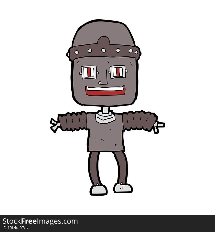 cartoon robot