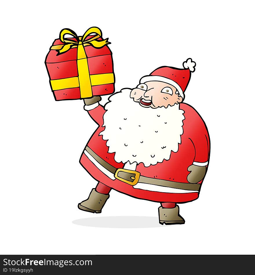 cartoon santa claus