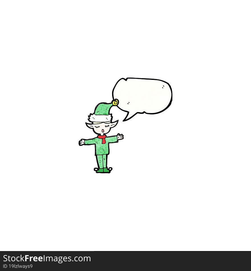 cartoon christmas elf