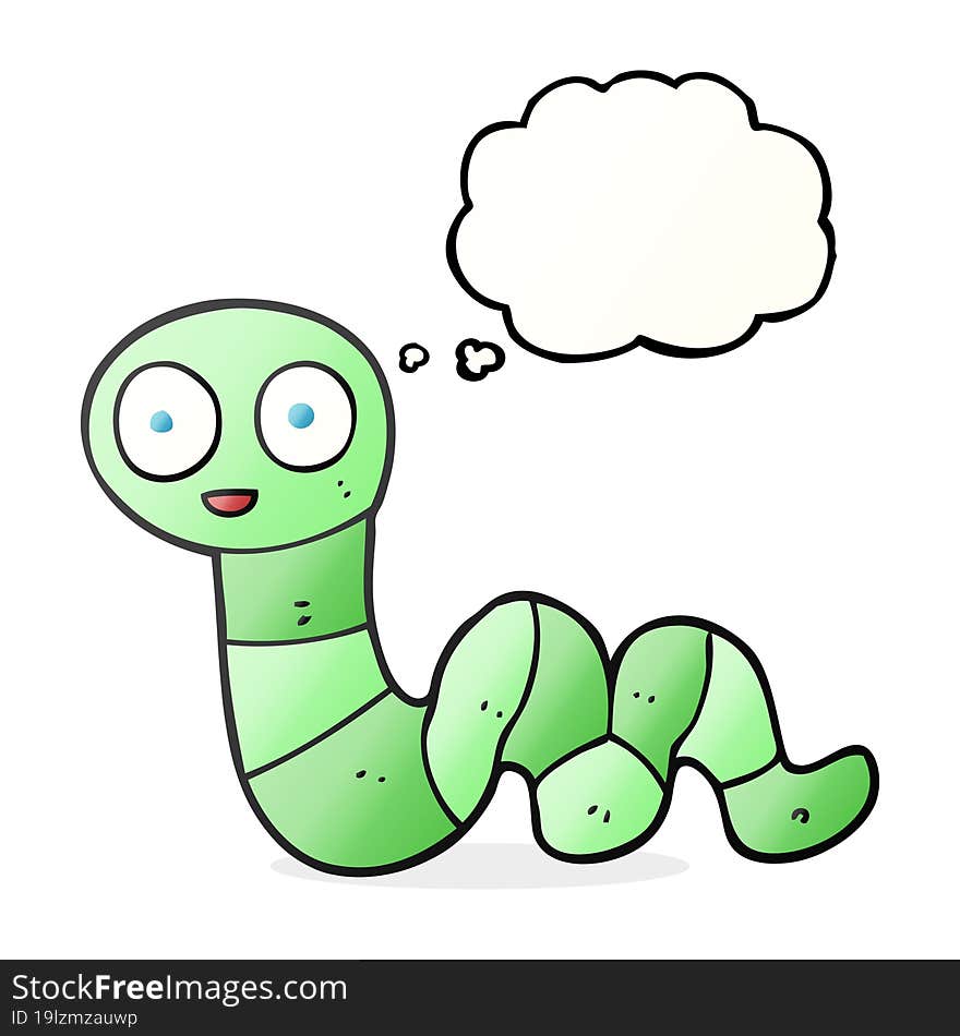 thought bubble cartoon snake