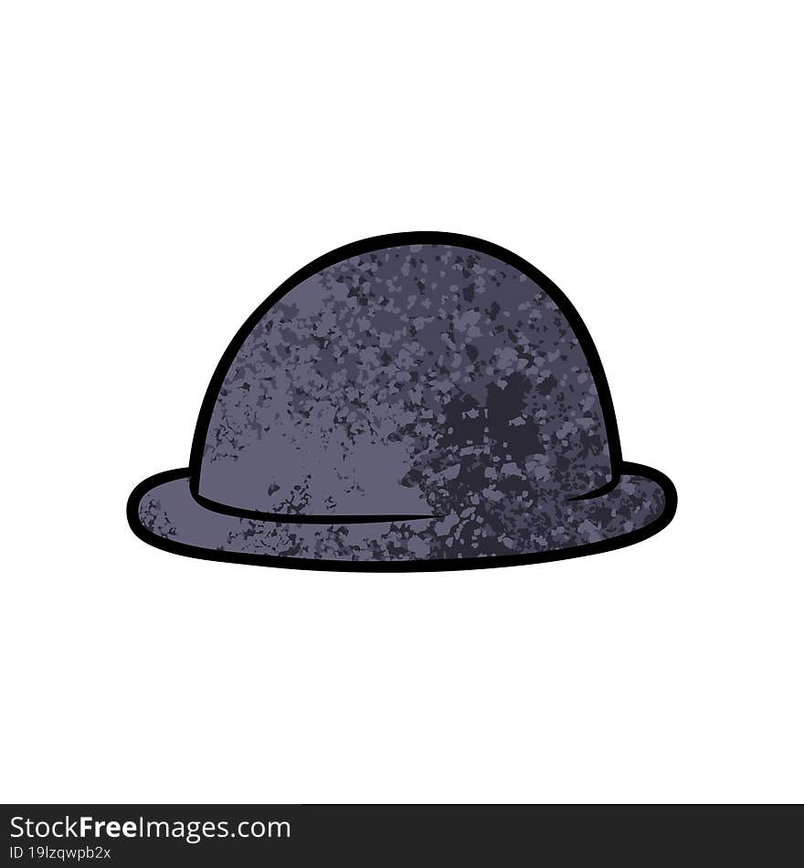 cartoon bowler hat. cartoon bowler hat