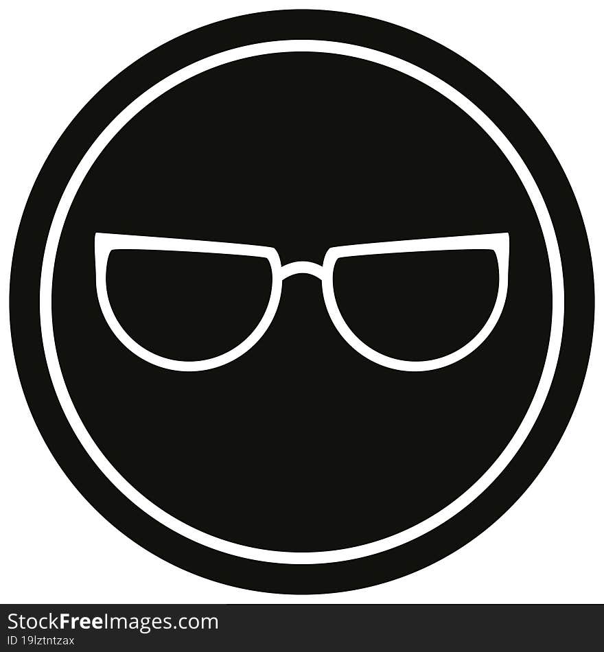 Spectacles Circular Symbol