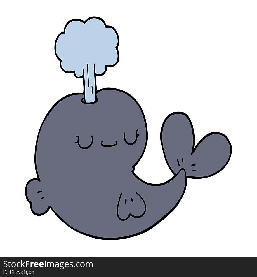 cute cartoon whale