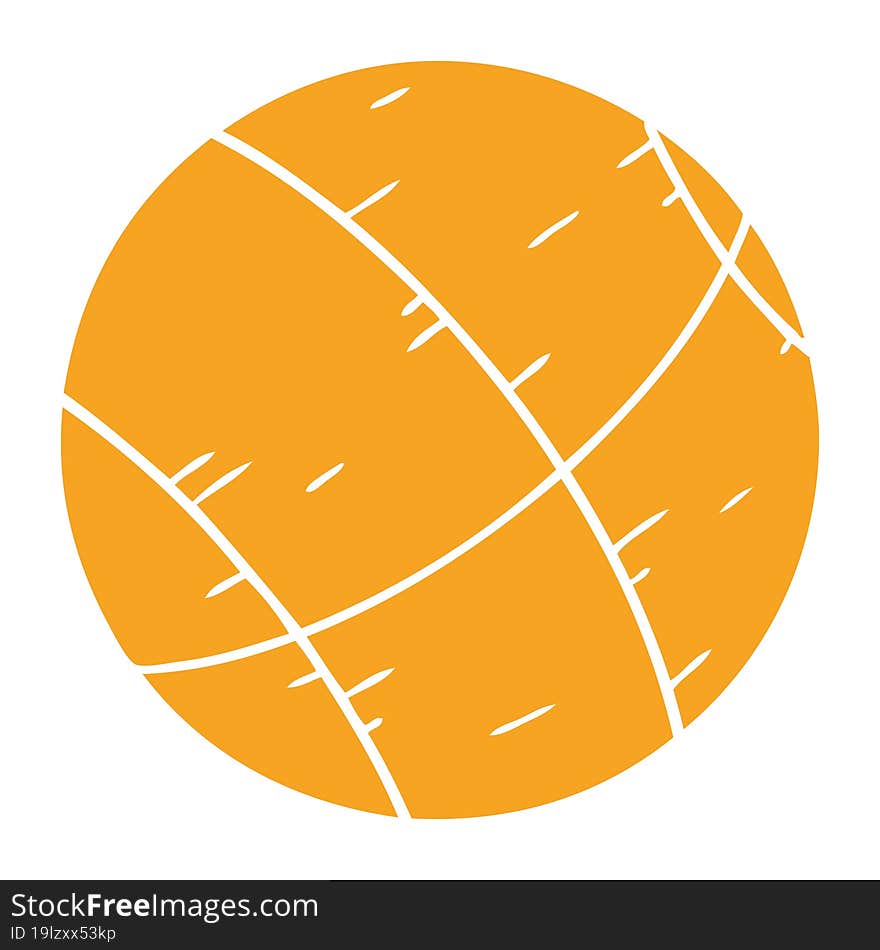 Cartoon Doodle Of A Basket Ball