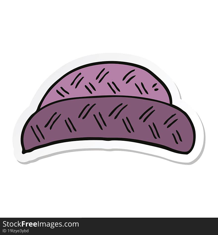 Sticker Of A Cartoon Hat