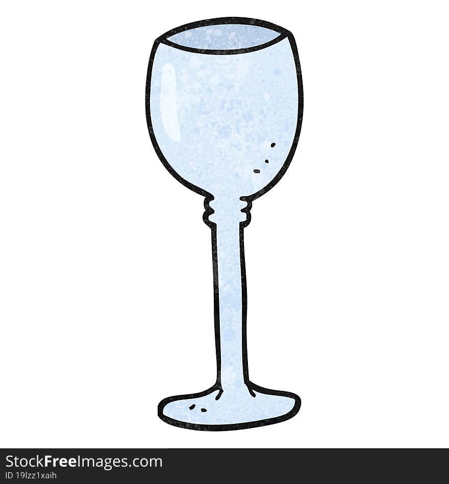 textured cartoon wine glass