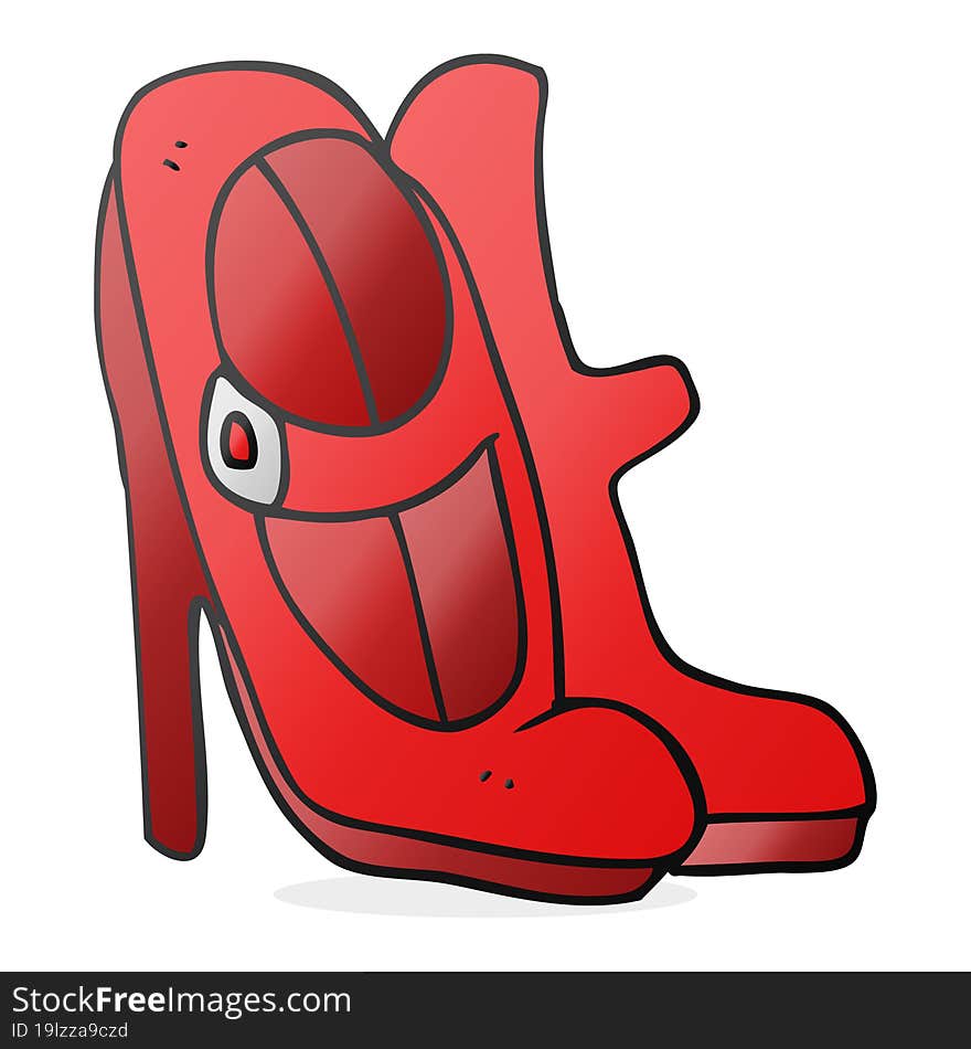 Cartoon High Heeled Shoes