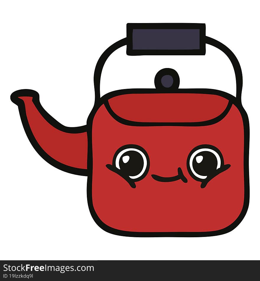 cute cartoon kettle