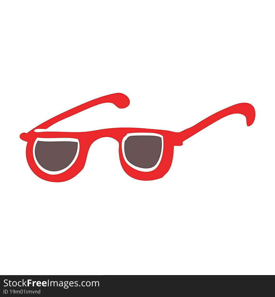 cartoon doodle sunglasses