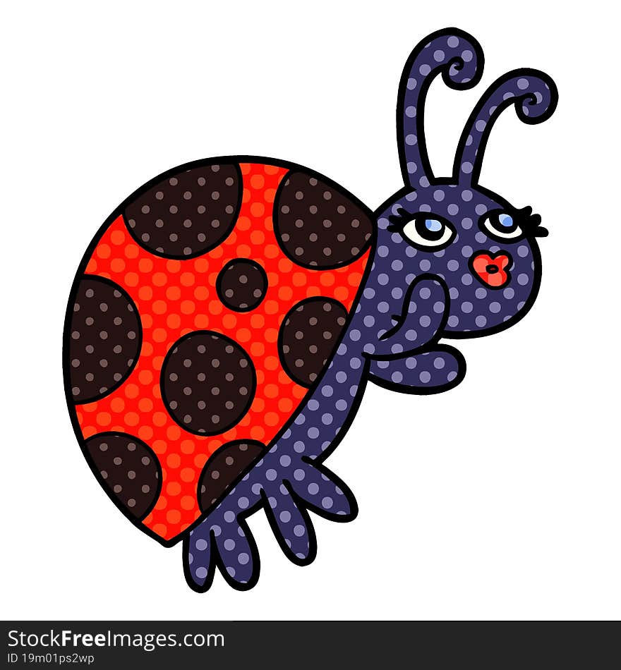 cartoon ladybug. cartoon ladybug