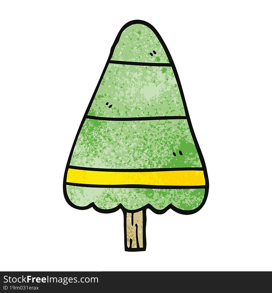 Cartoon Doodle Christmas Tree