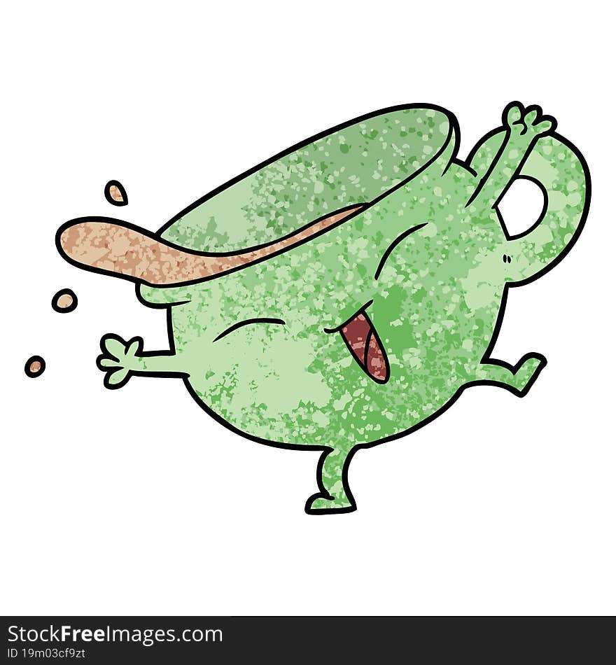 cartoon teacup dancing. cartoon teacup dancing