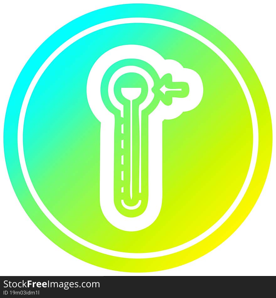 High Temperature Circular In Cold Gradient Spectrum