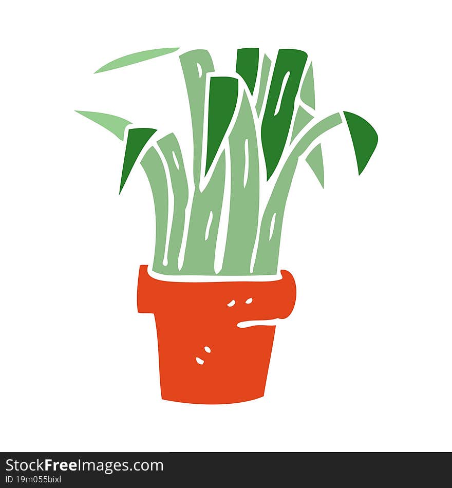 cartoon doodle indoor plant