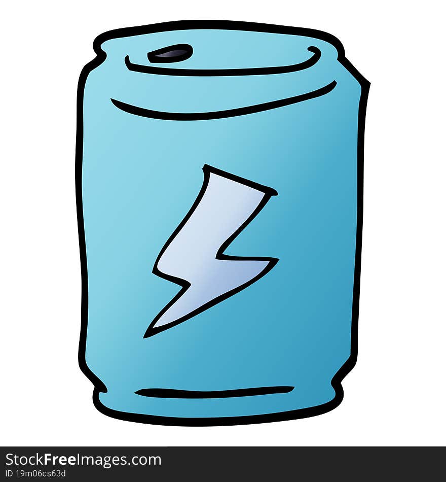 cartoon doodle of a can