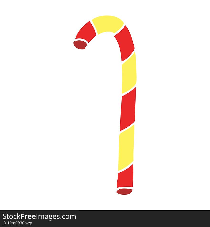 Cartoon Doodle Candy Cane