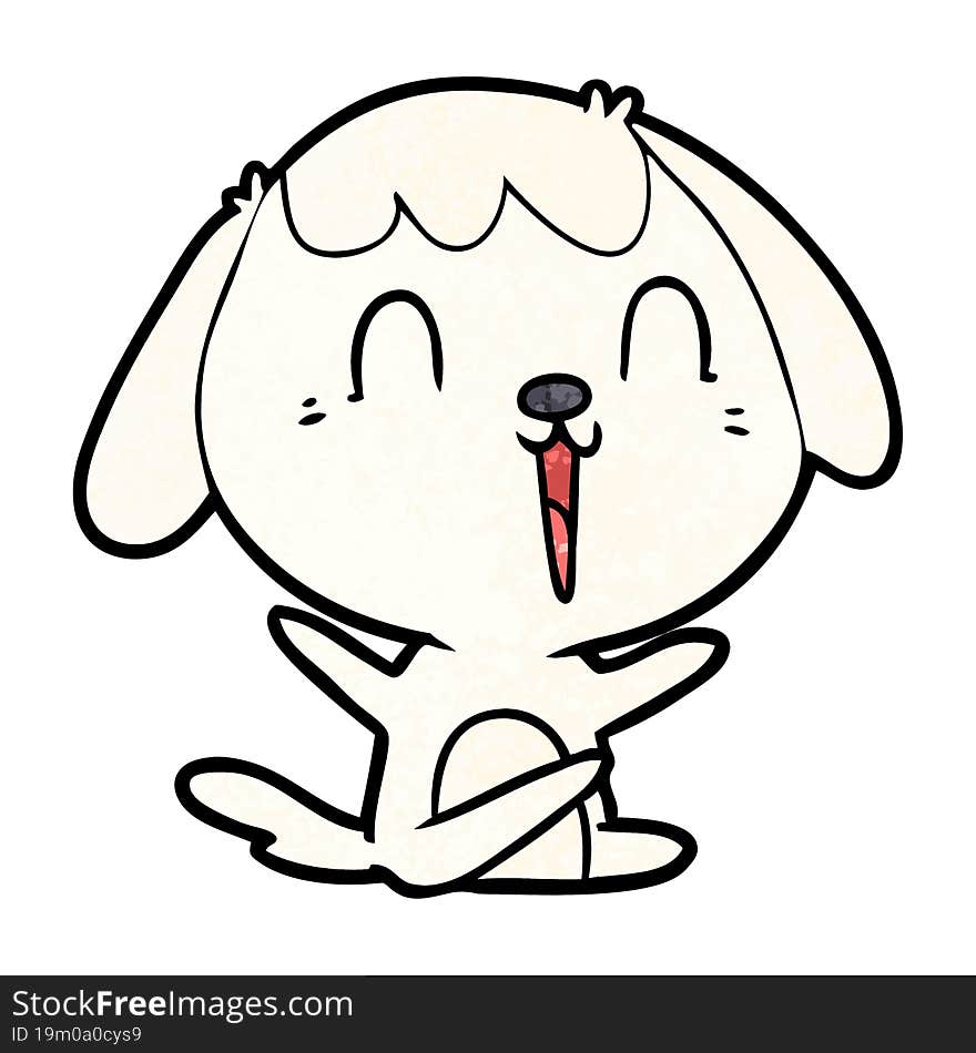 cute cartoon dog crying. cute cartoon dog crying