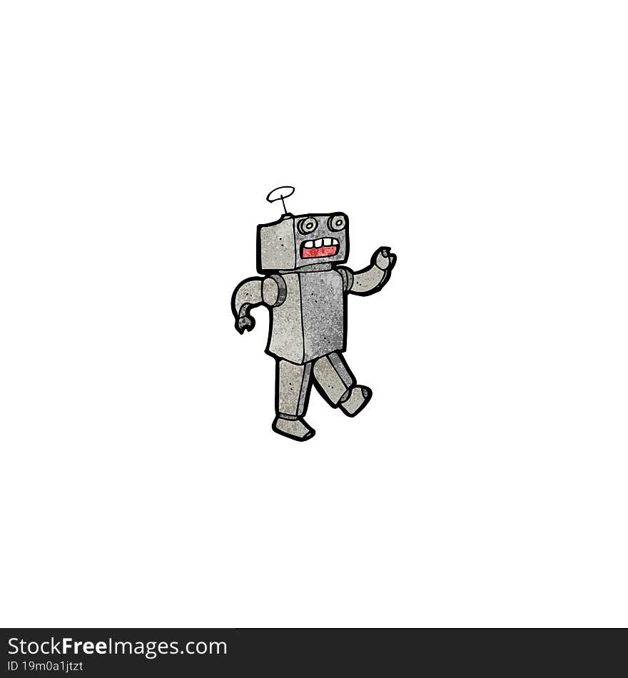 cartoon robot