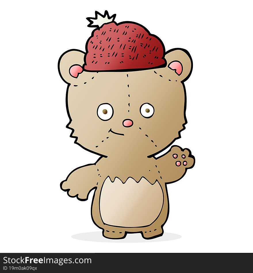 cartoon bear in hat