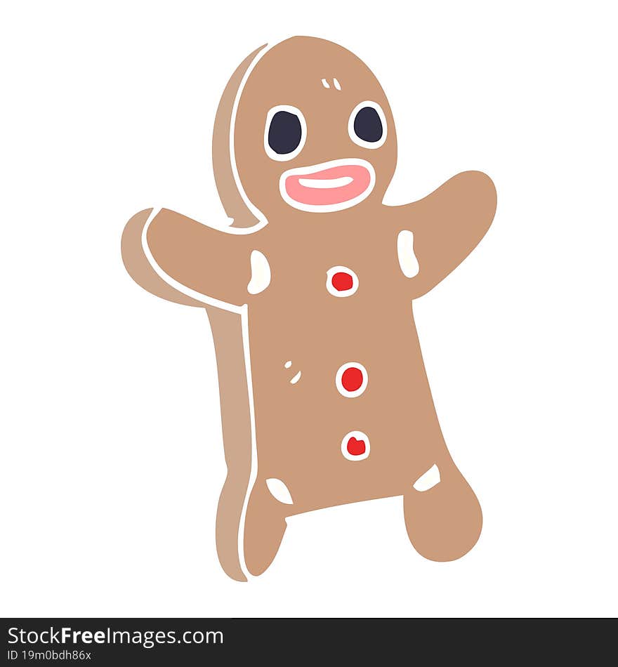 Cartoon Doodle Gingerbread Man