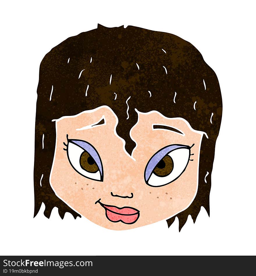 Cartoon Female Face