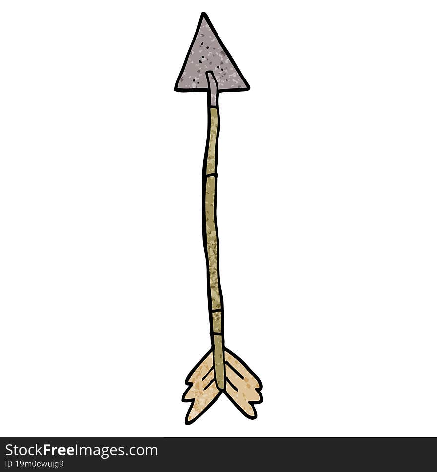 Cartoon Doodle Old Arrow