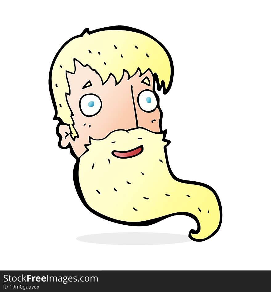 Cartoon Bearded Man