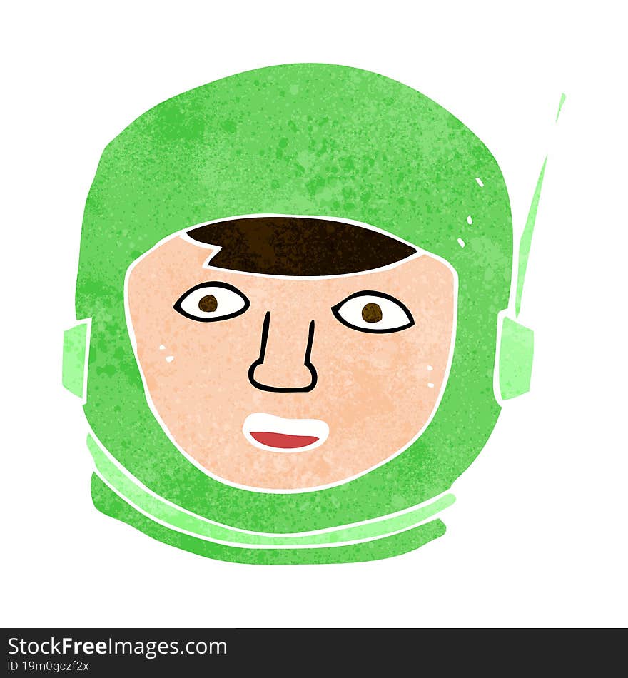 cartoon astronaut head