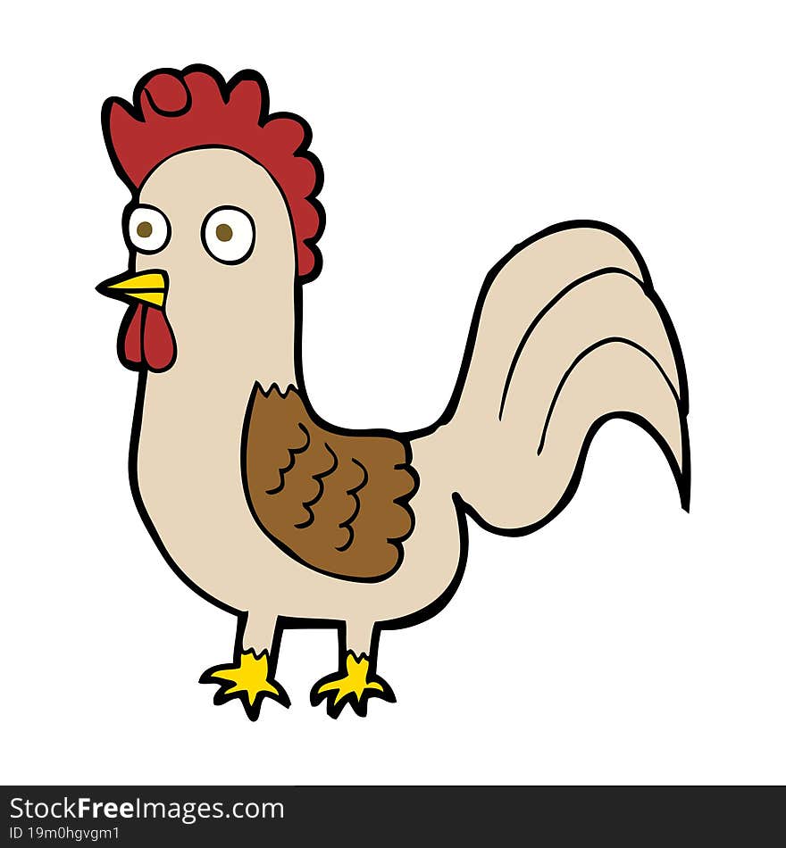 cartoon rooster