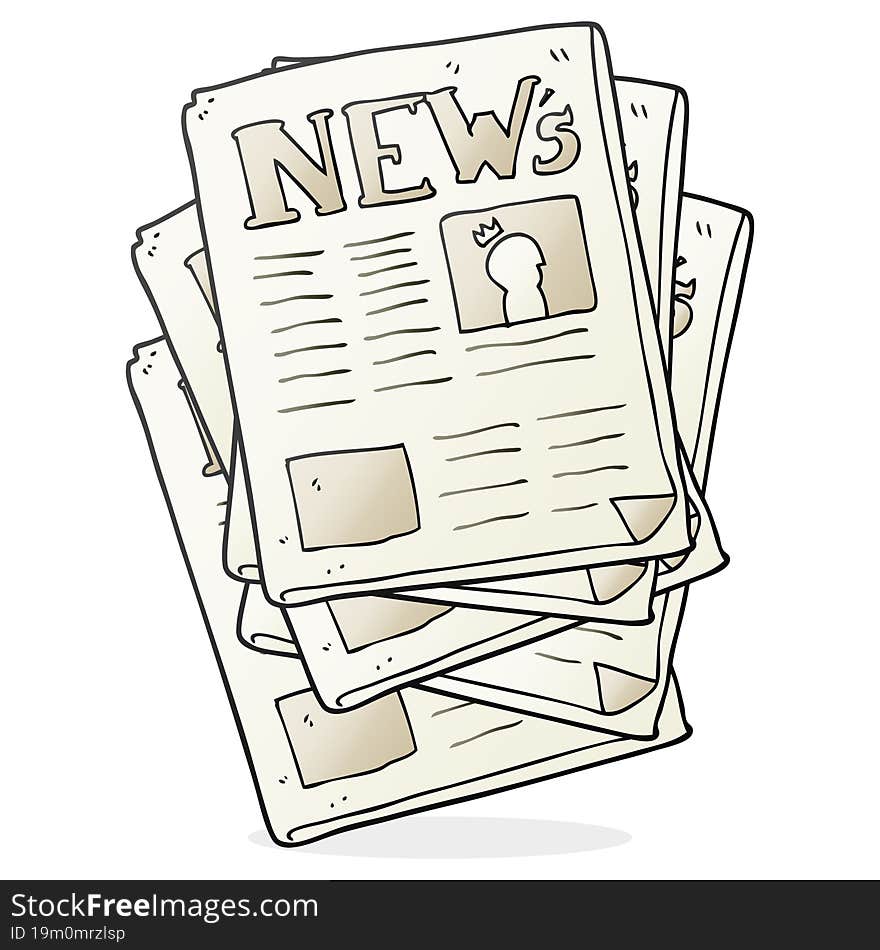 cartoon newspaper