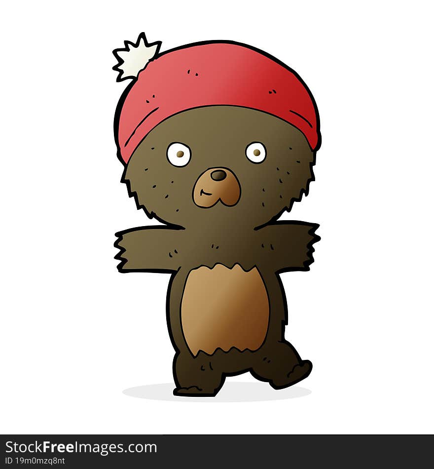 Cartoon Cute Black Bear