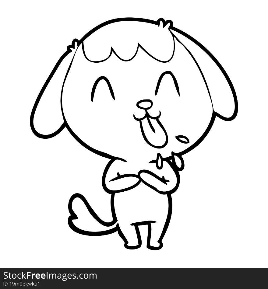 cute cartoon dog. cute cartoon dog