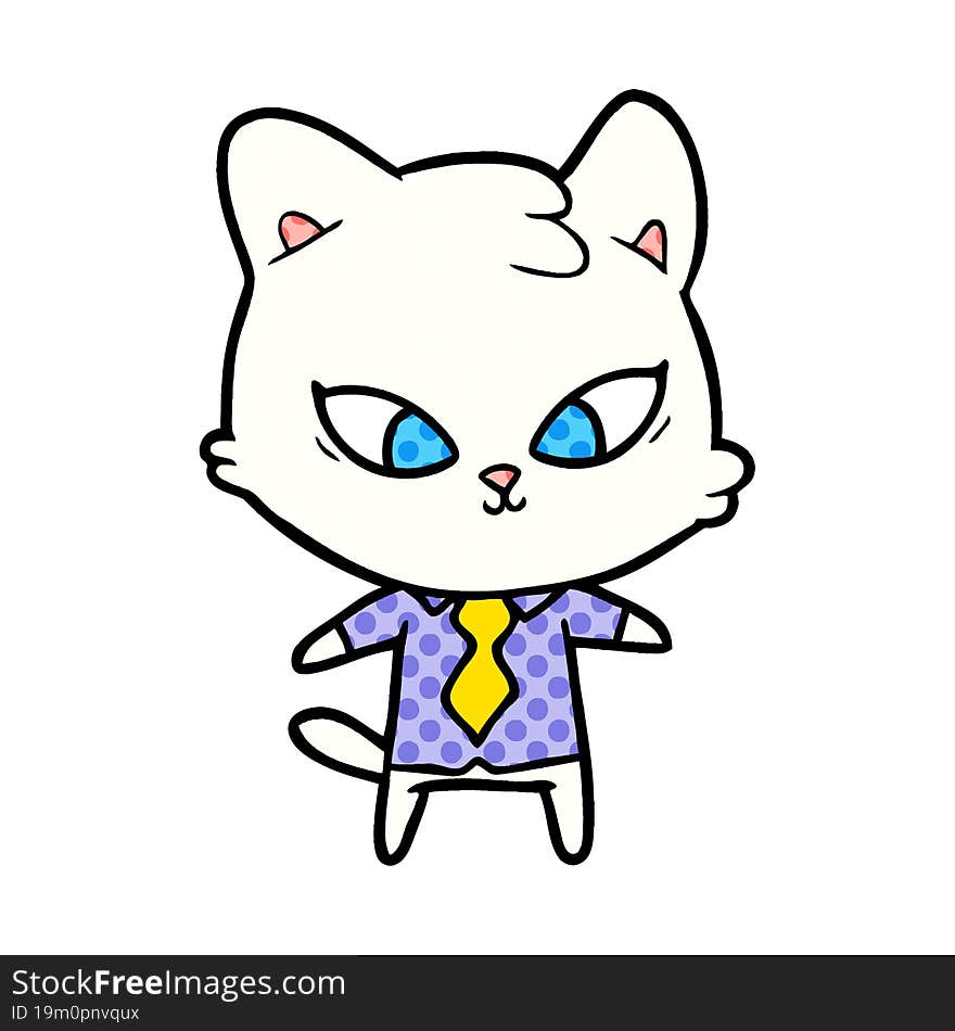 cute cartoon cat. cute cartoon cat