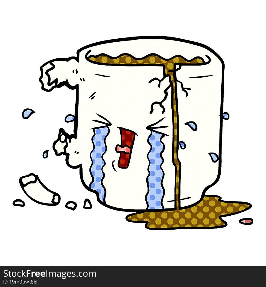 cartoon broken mug. cartoon broken mug