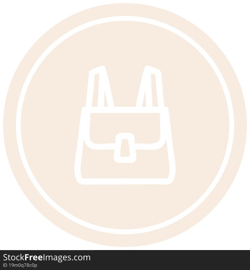 school satchel circular icon