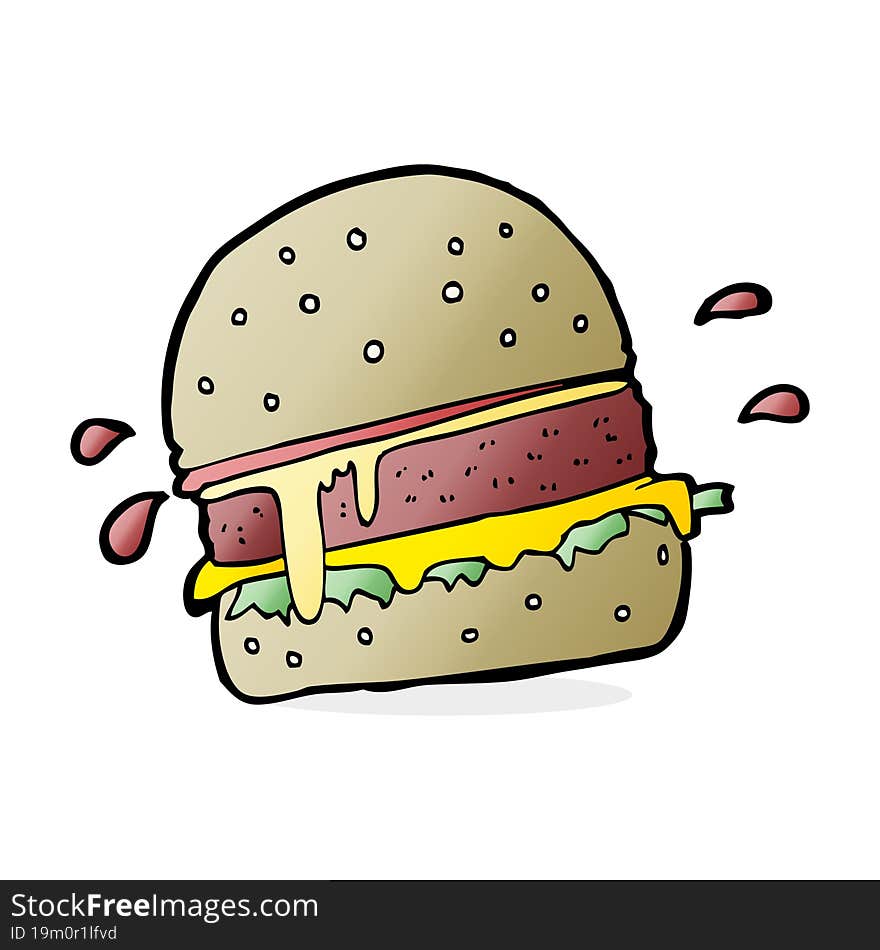 Cartoon Burger