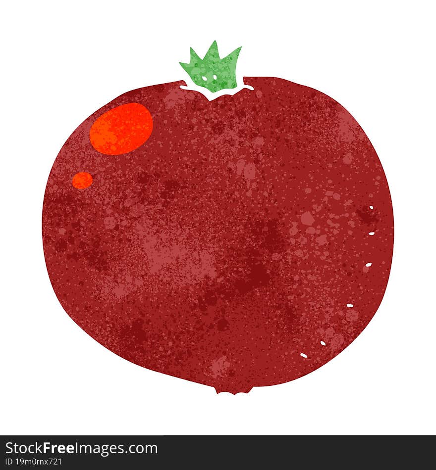 retro cartoon tomato