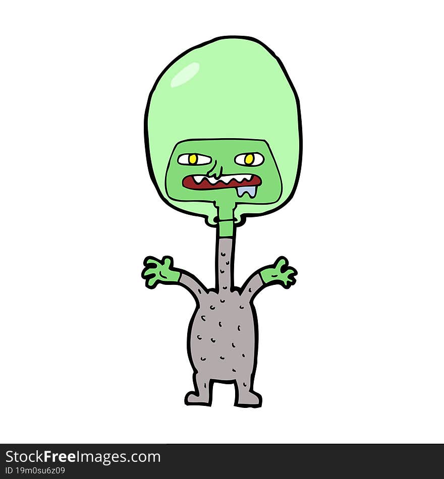 cartoon space alien