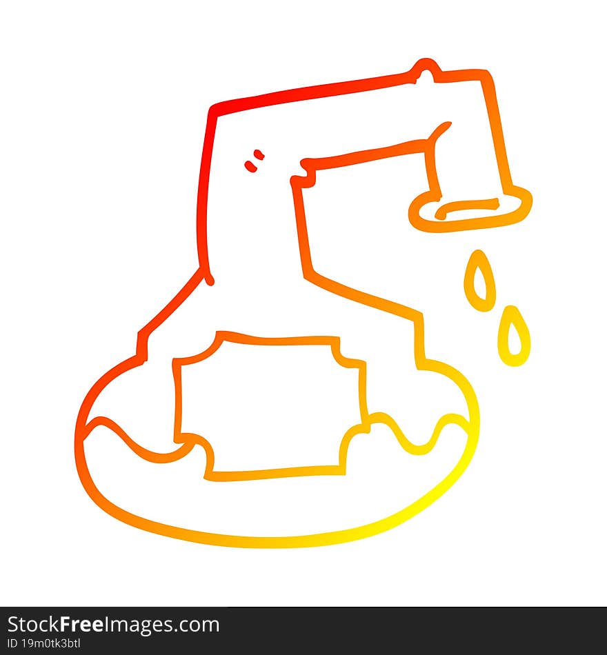 warm gradient line drawing cartoon science experiment