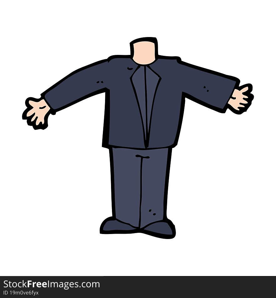 cartoon body in suit (mix and match cartoons or add own photos